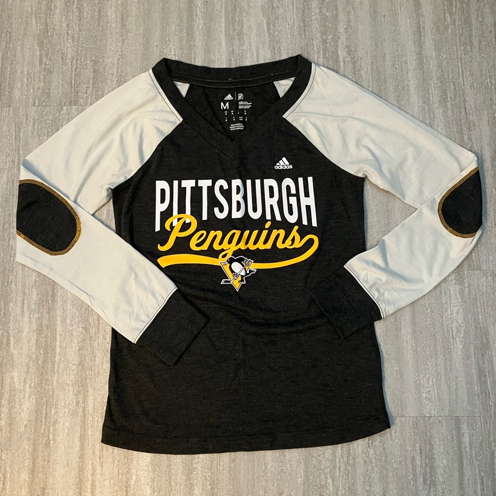 Adidas NHL Pittsburgh Penguins Womens vneck tee